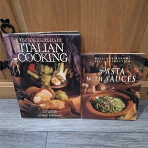 Set of 2 Cookbooks: "Encyclopedia of Italian Cooking" & "Pasta with Sauces"
